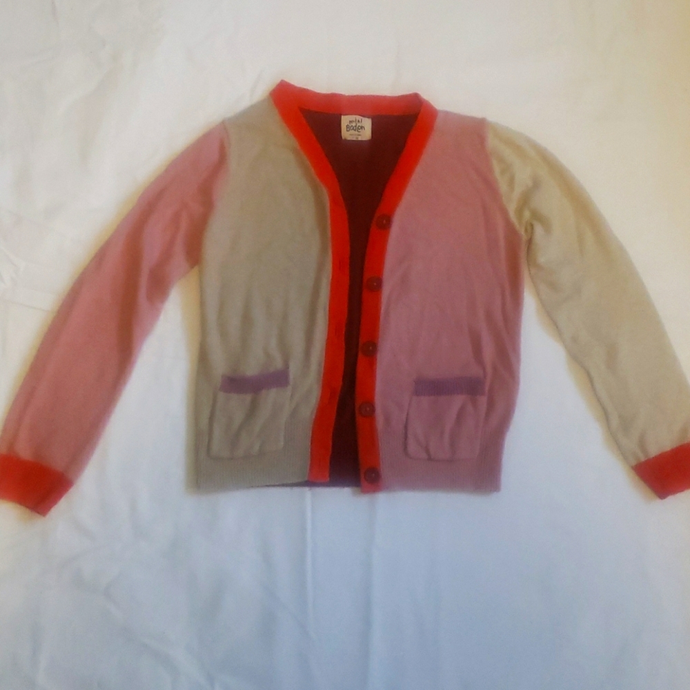 Mini Boden Multi colored, maroon buttoned sweater